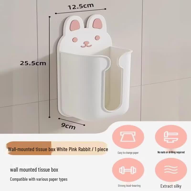 LIEI Wall-Mounted Waterproof Toilet Paper Holder