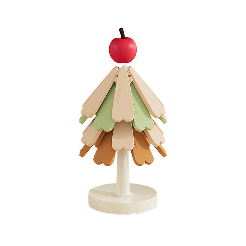 

Tree Insulation Mat Silicone Dining Table Anti Scald Mat Pot Mat Creative Personalized Home Decoration Festival Gift M