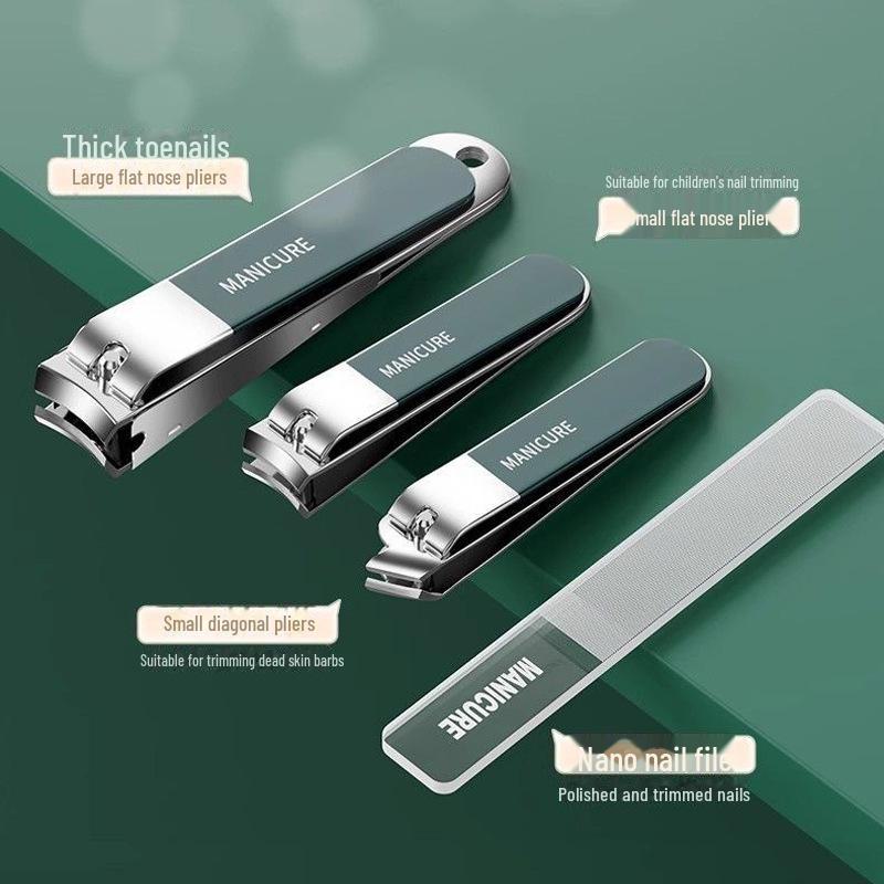 Nail Clipper Set with Leather Case - Manicure Tools