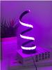 Moderne RGB Spiral Tischleuchte: 36 Modi, Minimalistisches Design, USB-Stecker
