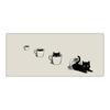 Large Cute Black Cat Cartoon Mouse Pad for Girls - Keyboard & Desk Pad for Gaming and Office