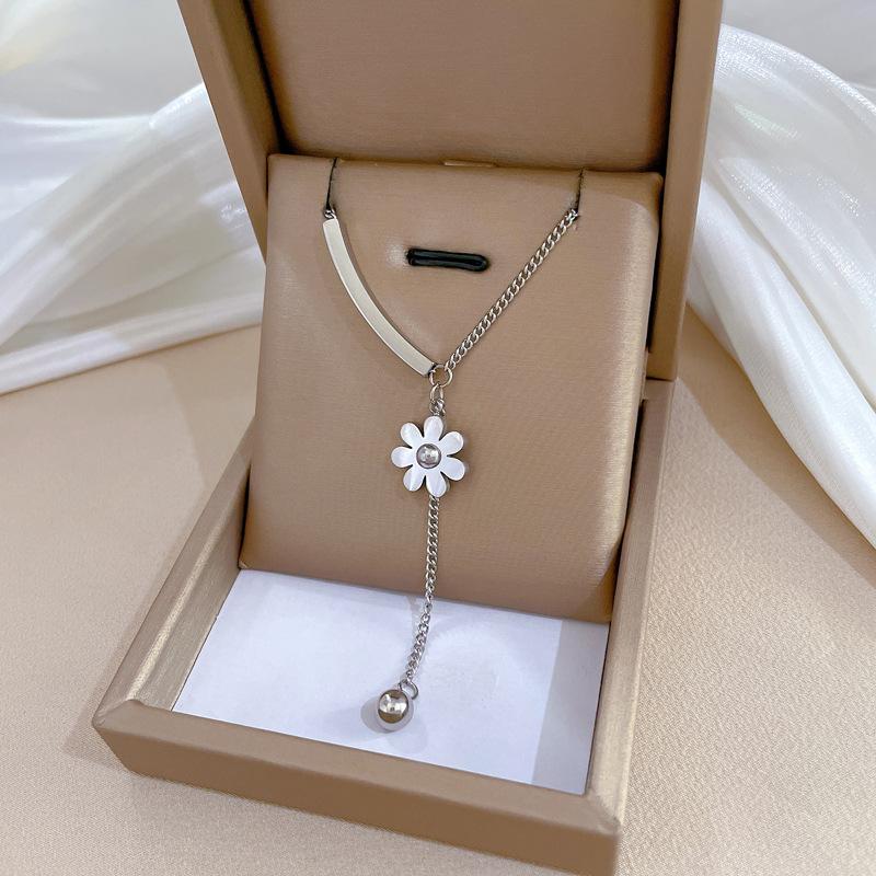 Real Gold Cold Necklace In The E-Commerce Good Goods Furnace, Women'S Collarbone Chain With Jewelry