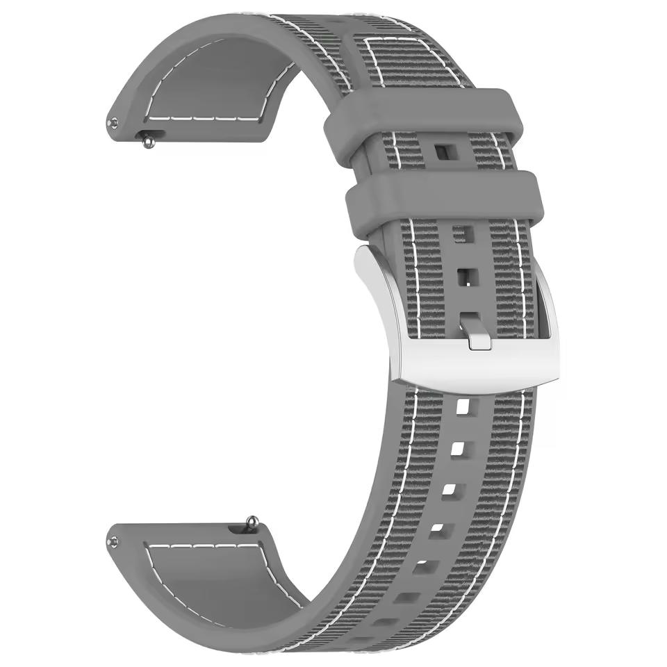 22mm Composite Silicone Strap For Amazfit T-Rex3 Pro 48mm Nylon Braided Bracelet For Amazfit Helio/Bip 6-5/Balance 2 Sports Band