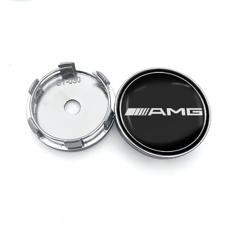 4ks 60MM Krytka středu kola auta Příslušenství pro Mercedes Benz AMG GLE GLS GLC CLA GLB ML W204 W206 W205 W212 W203