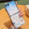 Line Butterfly Pattern Case For Samsung Z Fold 7 6 5 Luxury Hybrid 3in1 Leather Skin Plating Folding Phone Cover For Samsung Z Fold7 Fold6 Fold5