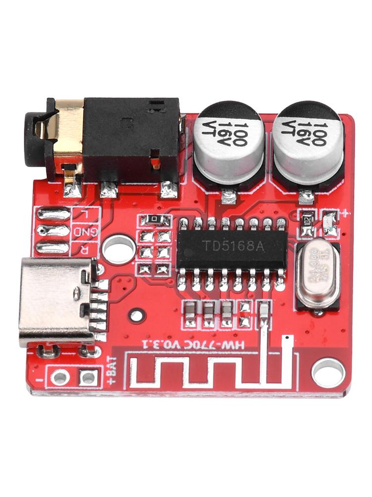 3.7-5V 1- 5Pcs Bluetooth Audio Receiver Board Bluetooth 5.1 MP3 Lossless Decoder Board Wireless Stereo Amplifier Module