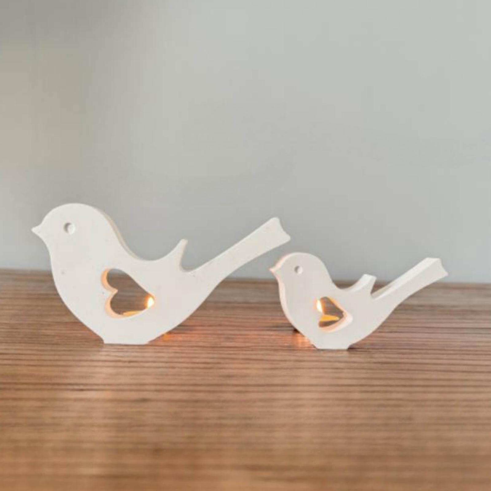 

Heart Bird Silicone Candle Mold Home Handmade Scented Candle Making Supplies DIY Chocolate Cake Baking Tools Decorations S