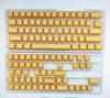 114 Key Ink Orange Custom Semi Transparent Double Shot Key Caps Cherry Profile Translucent ABS Keycaps for MX Switches Keyboard
