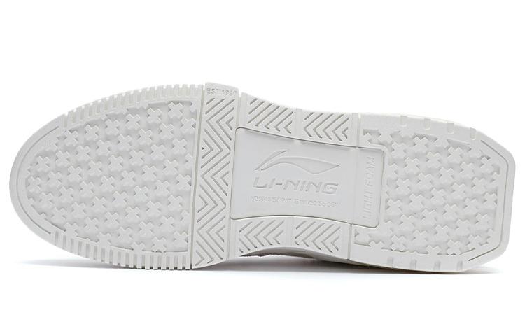 Li Ning Enlightenment Slip Resistant, Abrasion Resistant, Lightweight Mid Top Skateboard Shoes Women's Snow AGCR448-2