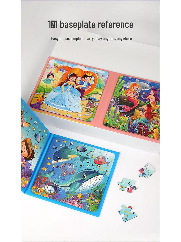 Portable Magnetic Puzzle Book for Early Childhood Education