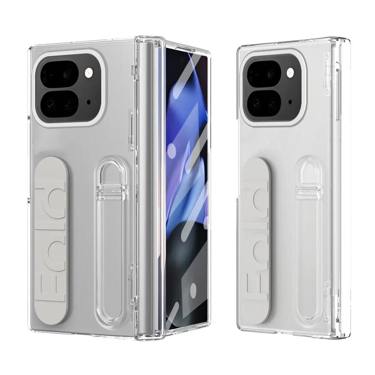 

Протиударний Ультратонкий Чохол-Книжка для Телефон Google Pixel 10 9 Pro Fold зі Ремінцем Ручкою Підставкою Жорстка Задня Кришка Захист Pixel 10XL Fold чистий