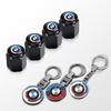 Car Tire Wheel Valve Caps Cover Metal Car Keychain Keyring For BMW i7 X7 G07 LCI iX I20 X1 U11 3 5 7 Series G70 G09 XM Accessory ZX2