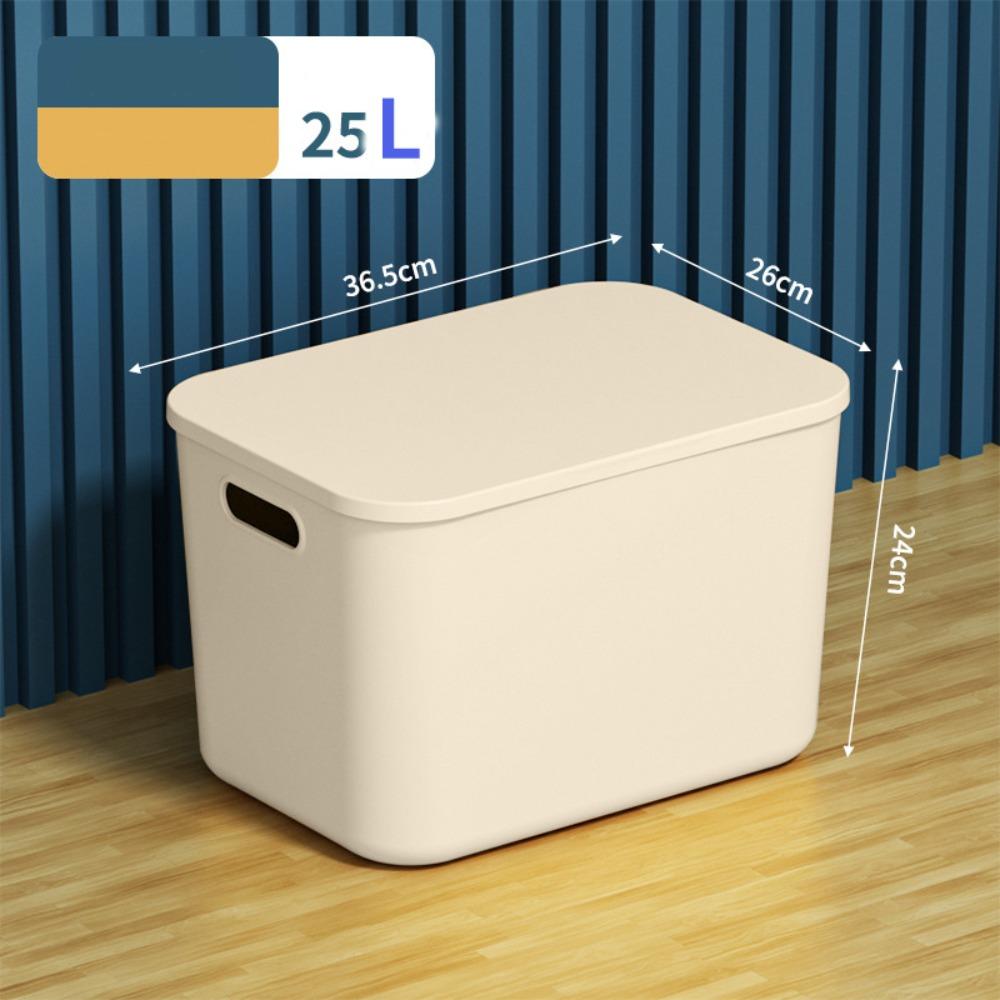 Neue stapelbare Aufbewahrungsbox mit Deckel, Kunststoff, Praktische Tisch-Organizer-Box, Solider Behälter für Zuhause, Schlafzimmer