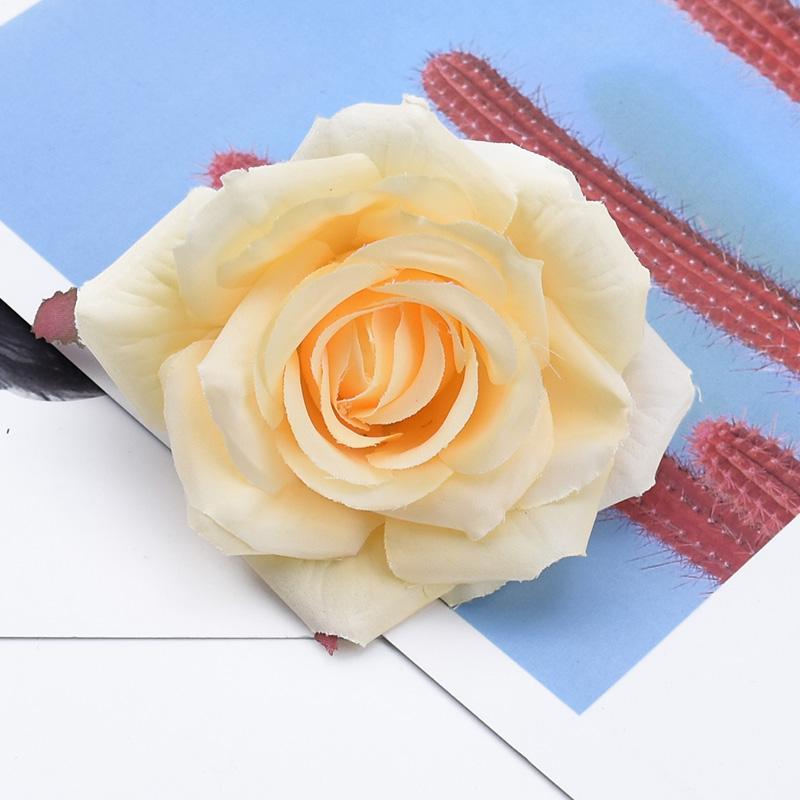 50/100Pcs Artificial Flower Silk Rose Christmas Home Outdoor garden UV protection Wedding bridal bouquet DIY gift box Decoration