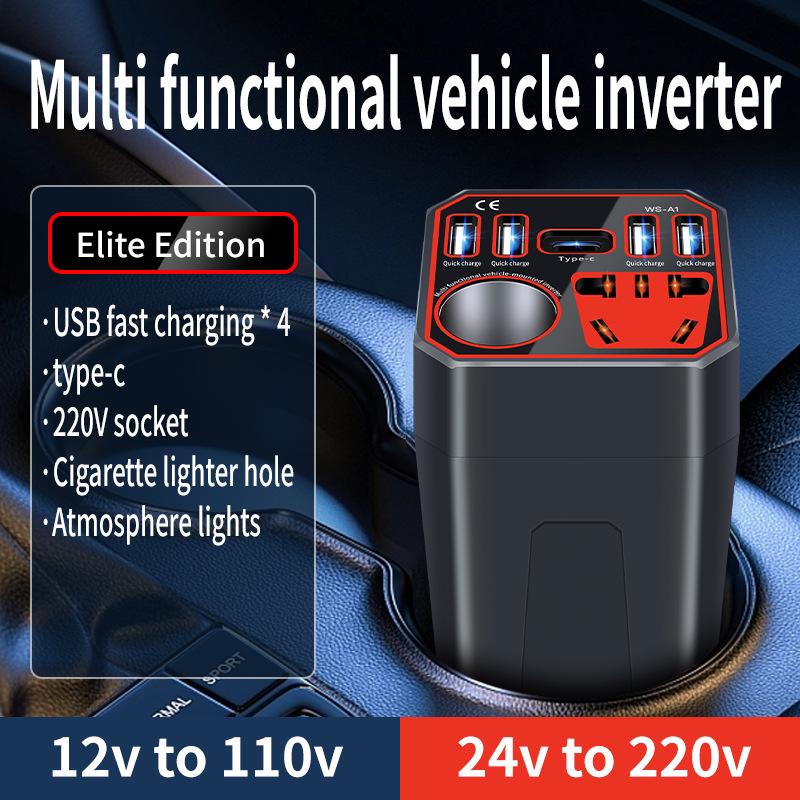 

12V/24V to 220V Car Van Inverter and Mobile Charger Socket