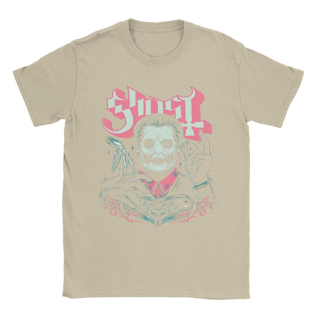 Ghost Band Valentines Day Flower Heart Skull Cotton T Shirt For Mens Y2K TShirts ONeck Hip Hop Tee Shirt Plus Size Clothing