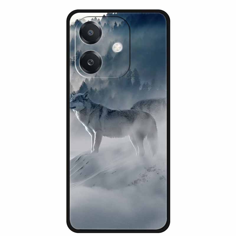 For OPPO A5 5G Case A5 Pro 4G 5G Silicone Wolf Lion TPU Soft Phone Case For OPPO A5 Pro 5G Back Cover Cartoon Shockproof Shell