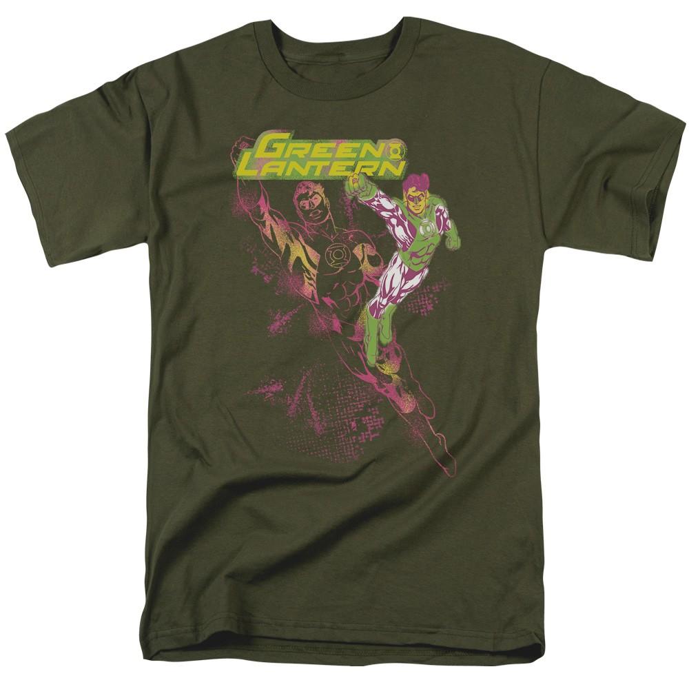 DC Comics - Green Lantern - Lantern Spray - Adult Unisex T-Shirt - Green 4XL
