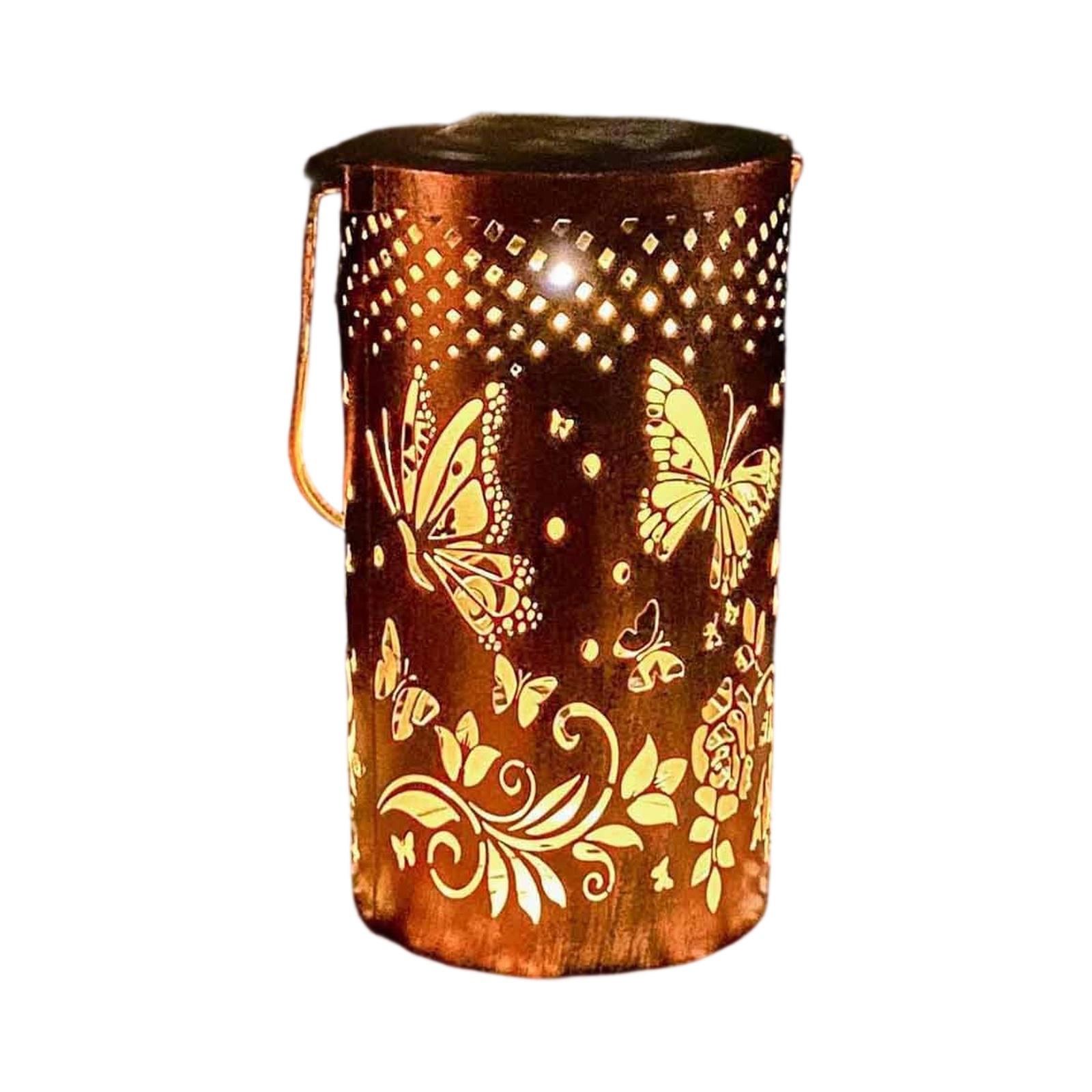 

Solar Iron Garden Light – Butterfly Hollow Decorative for Outdoor Yard, Patio & Courtyard Gifts for Women