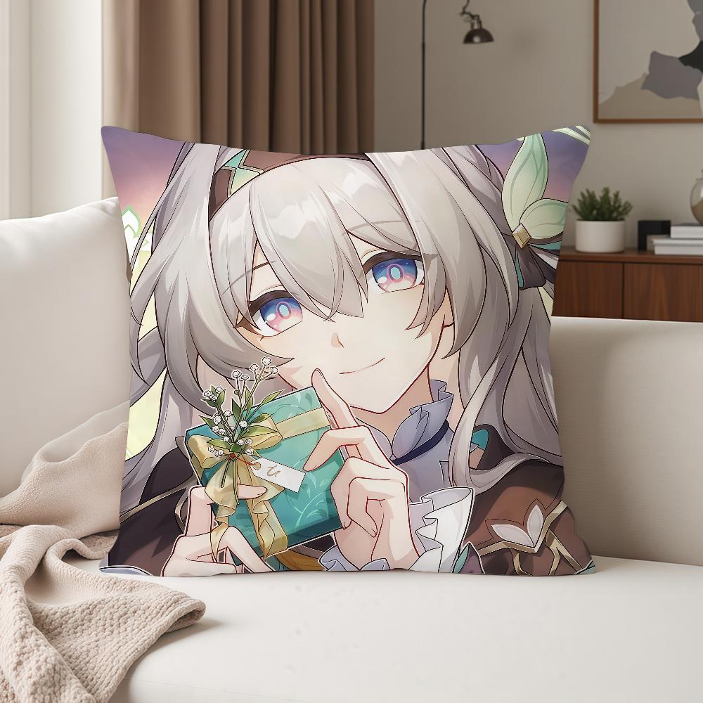 Video Game Honkai Star Rail Cyrene Firefly Pillow Case Suitable For Bedrooms Living Rooms Cars Home Decoration