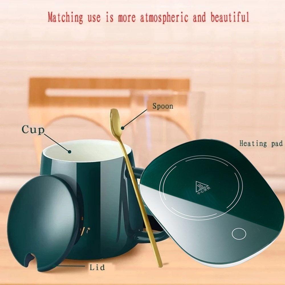55/131°F Gift Home USB Mug Tray Coffee Cup Warmer Pad Gravity Sensor Pad Warmer Heater Tray Mat