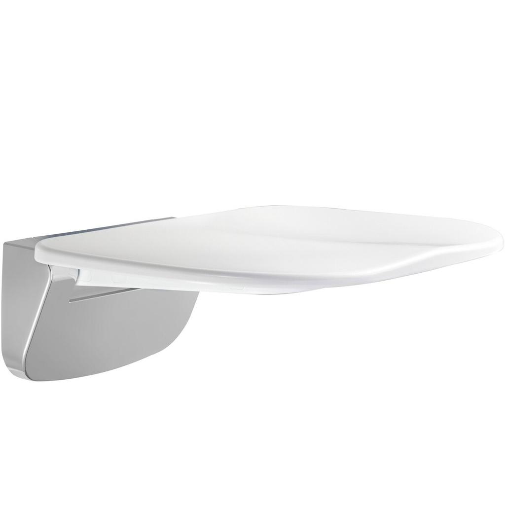 Folding Shower Seat 13.6'' X 12.8'' Wall Mounted Shower Bench 450 Lbs