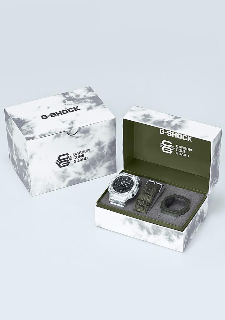 Watch BOX set with replacement parts GRUNGE SNOW CAMOUFLAGE White [Casio] G-Shock [] GAE-2100GC-7AJR Men's