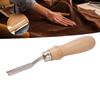 Wide Mouth Leather Edge Beveler Wooden Handle Durable Steel Incisive Cutting Edge Reasonable Angle Edge Skiving Beveler
