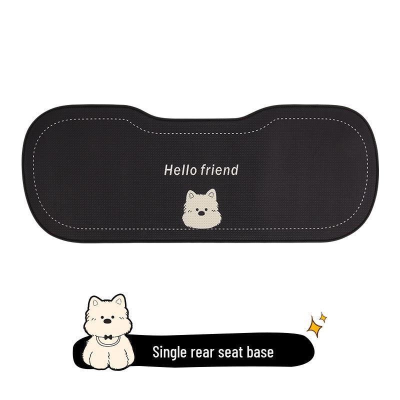 West Highland Cartoon Ladies Car Seat Cushion for Volkswagen Golf, Sagitar, Tayron, and T-Roc - All Seasons.