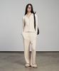 320SHOWROOM Ribbed Banding Wide-Leg Pants Beige