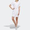 Adidas Neo A-Line Round Neck Short Sleeve Dress Women Dresses White EI4261
