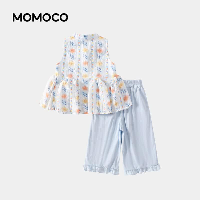 MOMOCO Girls' Summer Sweet Two-Piece Set