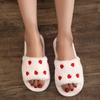 Four Seasons Women's Open-Toe Fluffy Slippers: Cozy, Cute, and Warm.