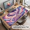 Abstract Personalized Theme Customized Mouse Pad Personalized Print Name Text Desk Mat For Home Office Table Decor