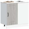 VidaXL Kitchen Cabinet Kalmar Sonoma Grey Engineered Wood, Sink Cabinet, Kitchen Cabinet with Drawer 854324