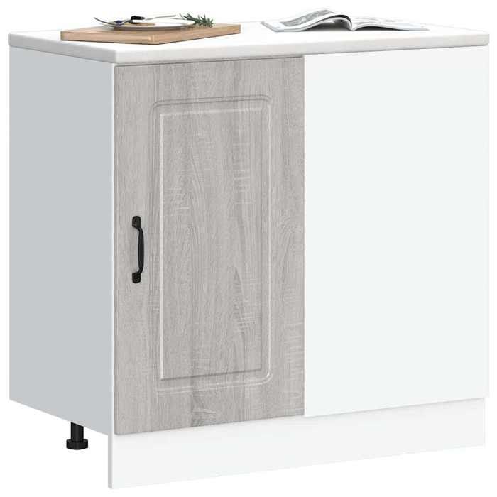 VidaXL Armoire de cuisine Kalmar sonoma gris bois d'ingénierie, meuble d'évier, meuble de cuisine avec tiroir 854324