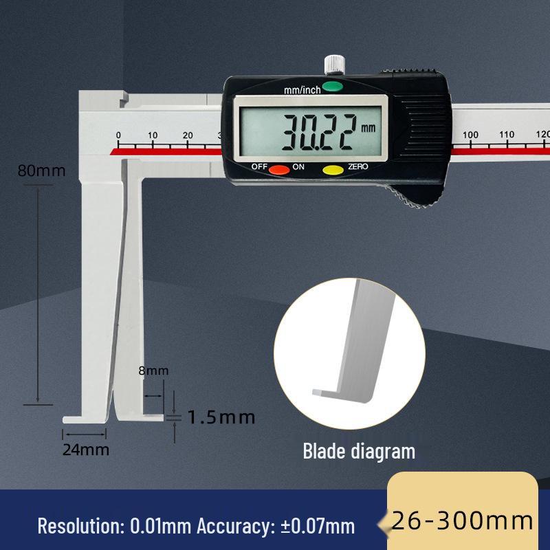 Guilin Guanglu High-Precision Digital Caliper for Inner Hole, Inner Circle, Flat-Headed Groove Measurement