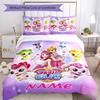 3pcs Custom Name Twinkle Catch Teenieping Bedding Set Duvet Cover Closure Includes 1 Duvet Cover & 2 Pillowcases, Soft and Comfortable for All Seasons