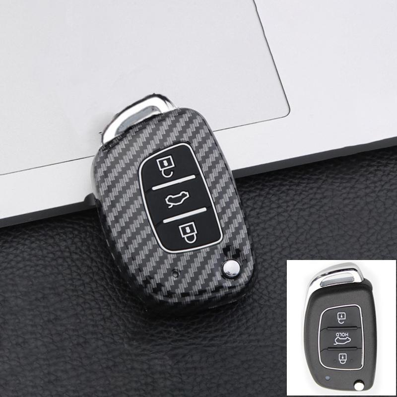 3 4 Button Abs Car Smart Key Case Cover For Hyundai Tucson Santa Fe Rena Sonata Elantra Creta Ix35 Ix45 I10 I30 I40 Accessories