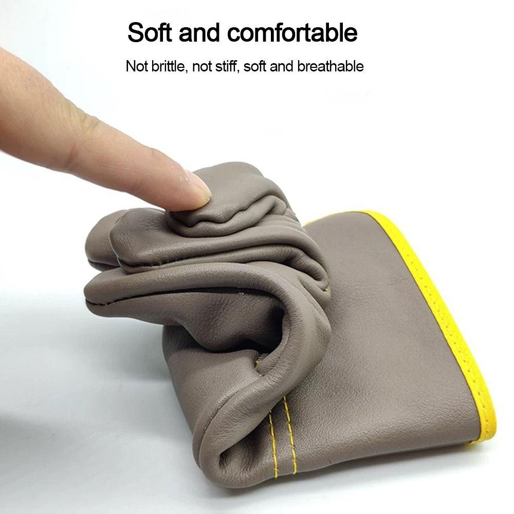 Gants de soudure en cuir de vache Court Gants de sécurité Nouveau Gant de mécanicien