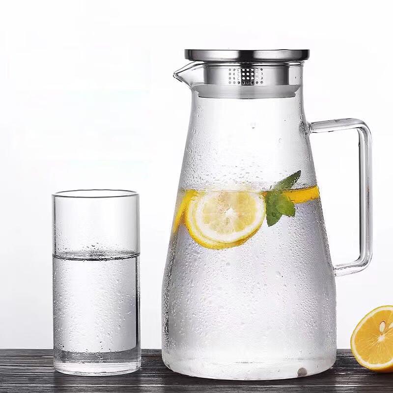 

Pabei 1.5L Clear Glass Cold Water Pitcher