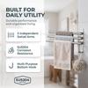 Stainless Steel Towel Bar Silver Towel Holder Organizer Bath Towel Hanger  Home Bathroom Kitchen