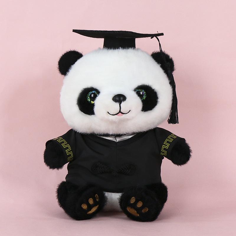 Graduation Panda Plush Toy - Customizable Doctor/Bachelor Uniform Gift