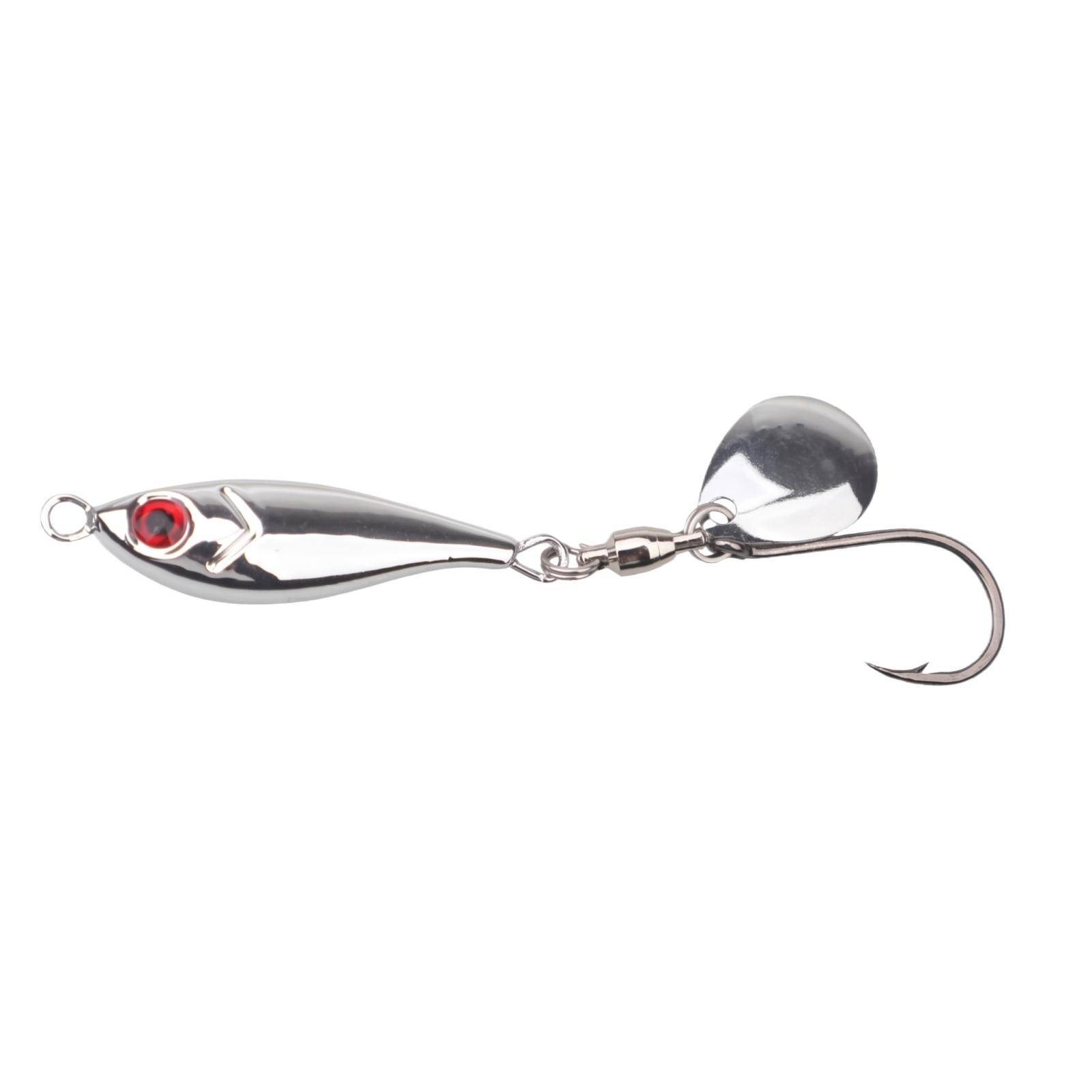 

Fishing Lure Bionic Metal Spinner Bait Long Casting Lure Fishing Tackle with Sharp Hook and Reflective Blade for Freshwater and Saltwater Fishing one size