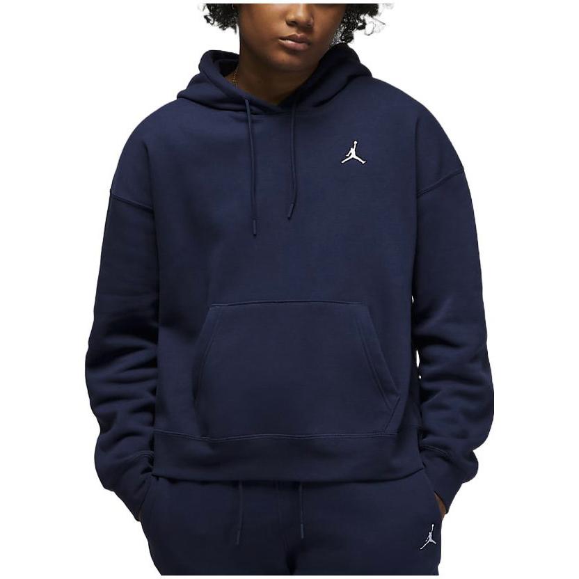 Jordan Brooklyn Fleece-Lined Thick Knit Pullover Hoodie Women Tops Blue DQ4459-410