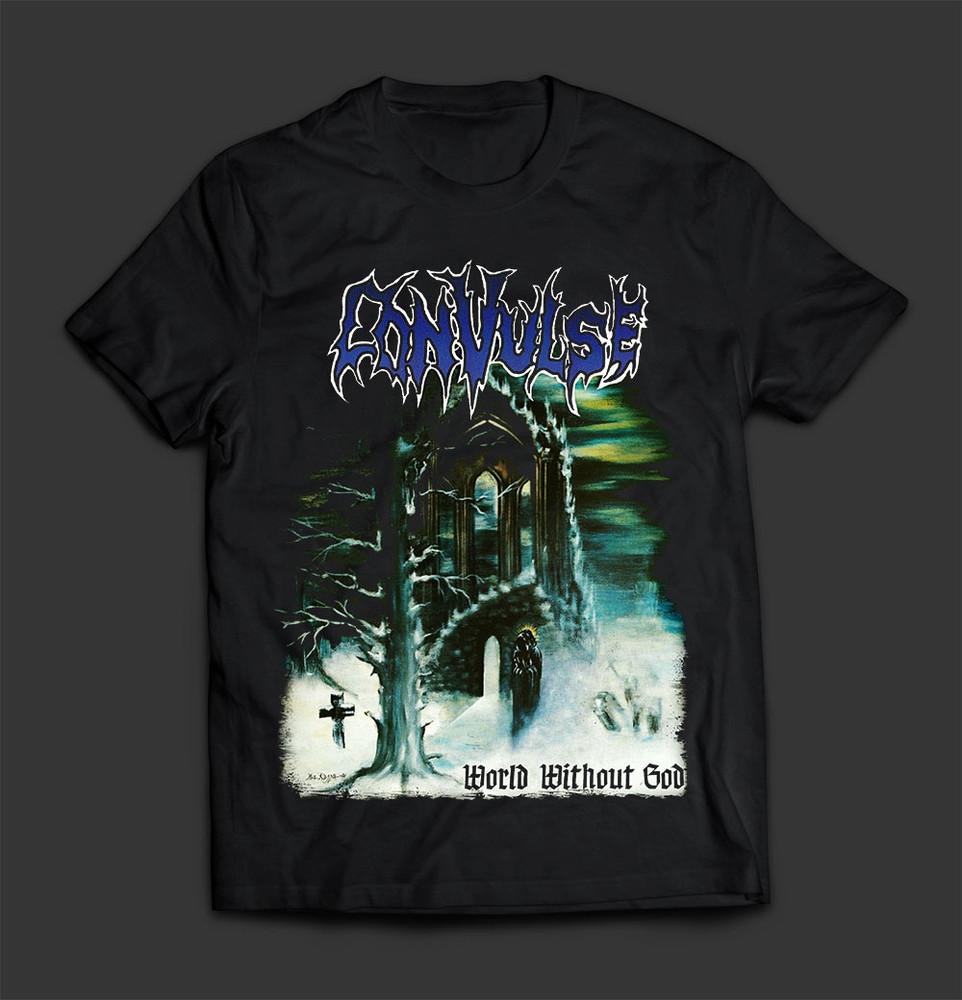 NEW World Without God By CONVULSE Heavy Cotton Black T Shirt S-5XL SE825 Unisex T-Shirt XXXXL