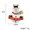 Christmas Brooch Set Santa Snowman Tree Pin Popular In Europe & US | Festive Lapel Pins for Xmas Sweater Decoration Men Women Body Accessories