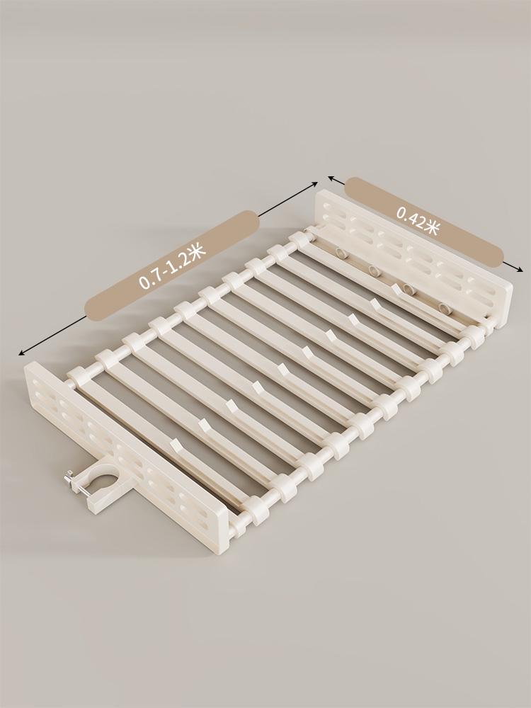 Floor-Standing Clothes Rack: Bedroom Hanger, Retractable Drying Rod, Coat & Hat Rack.