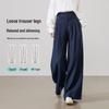 ESE-Y Women's Hemp Wide-Leg Straight Casual Pants