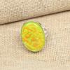 Unique Yellow Triplet Opal Gemstone 925 Sterling Silver Handmade Designer Ring Jewelry